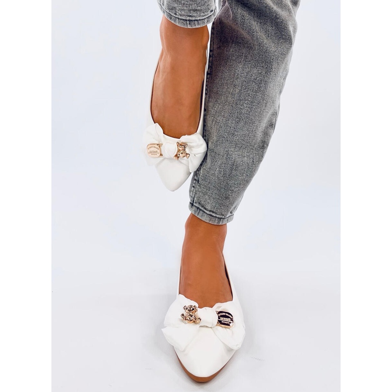 Bonnies White bamse ballerinaer hvid 1