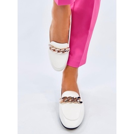 Addison White Chain Loafers hvid 1