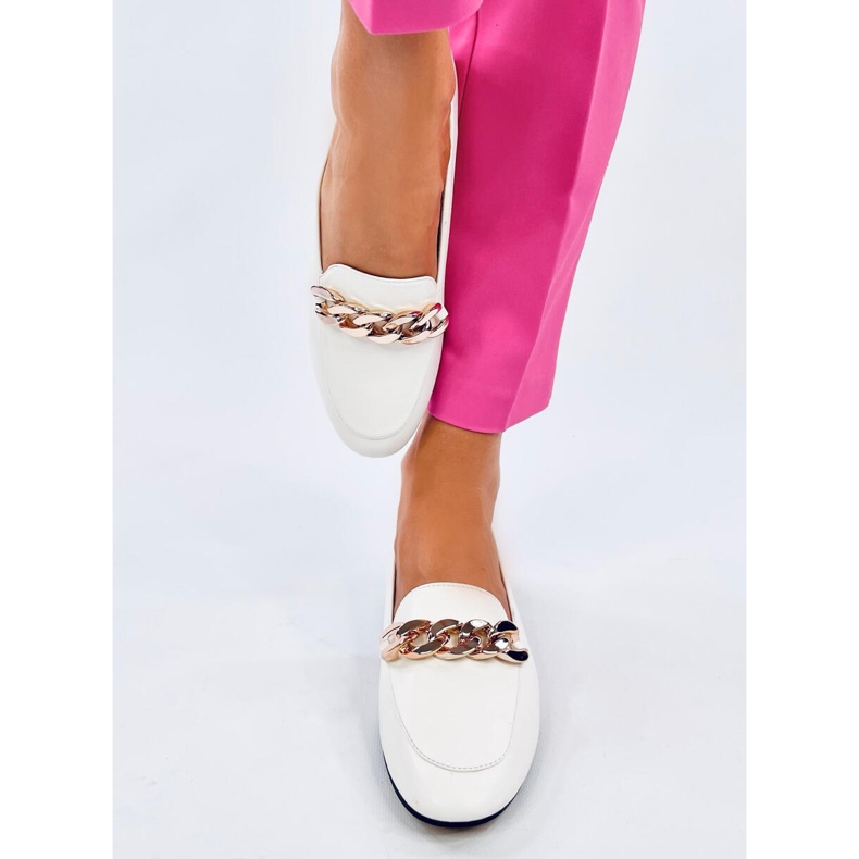 Addison White Chain Loafers hvid 1