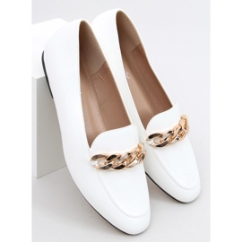 Addison White Chain Loafers hvid 2