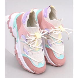 Farverige wedge sneakers fra Beals Pink lyserød 1