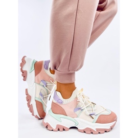Farverige wedge sneakers fra Beals Pink lyserød 3