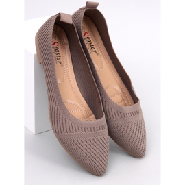Kayla Khaki vævede balletflader beige 1