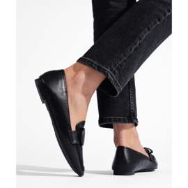 Elegante Shelovet sorte loafers til kvinder 2