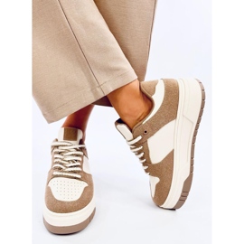Minors Khaki damesneakers beige 1