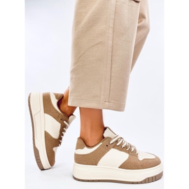 Minors Khaki damesneakers beige 2