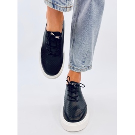 Zinder Black openwork sneakers sort 1