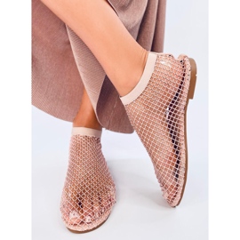 Peyton Pink mesh sandaler med rhinestones lyserød 1