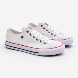 Big Star Low mænds hvide sneakers T174102 2