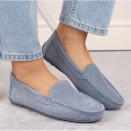 Blå eVento loafers til kvinder 8