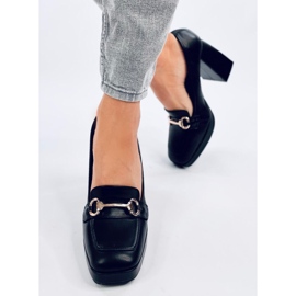 Loafers med hæle fra Albers Black sort 2