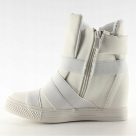 Sneakers med gummistriber AF24 Hvid 1