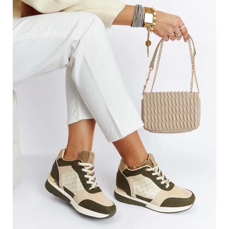 Green Chestnut wedge sneakers grøn 1