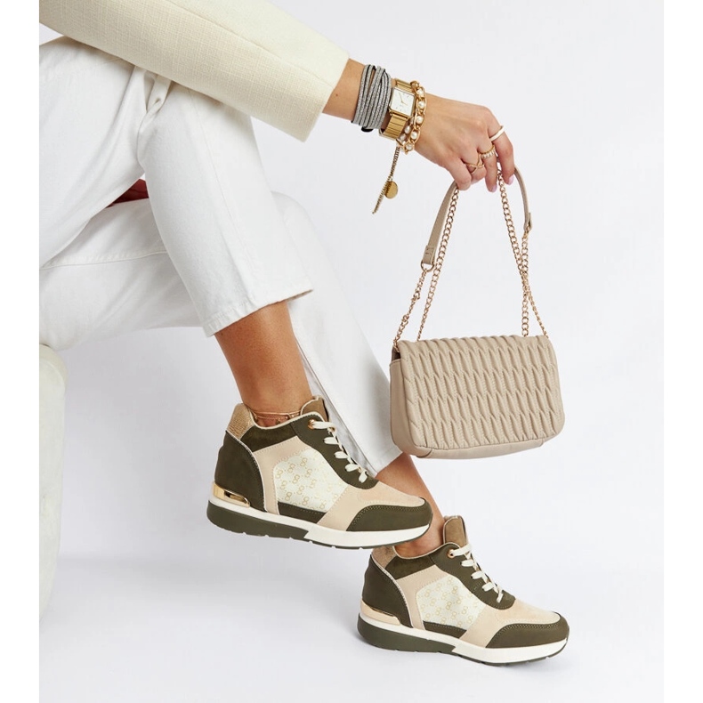 Green Chestnut wedge sneakers grøn 2