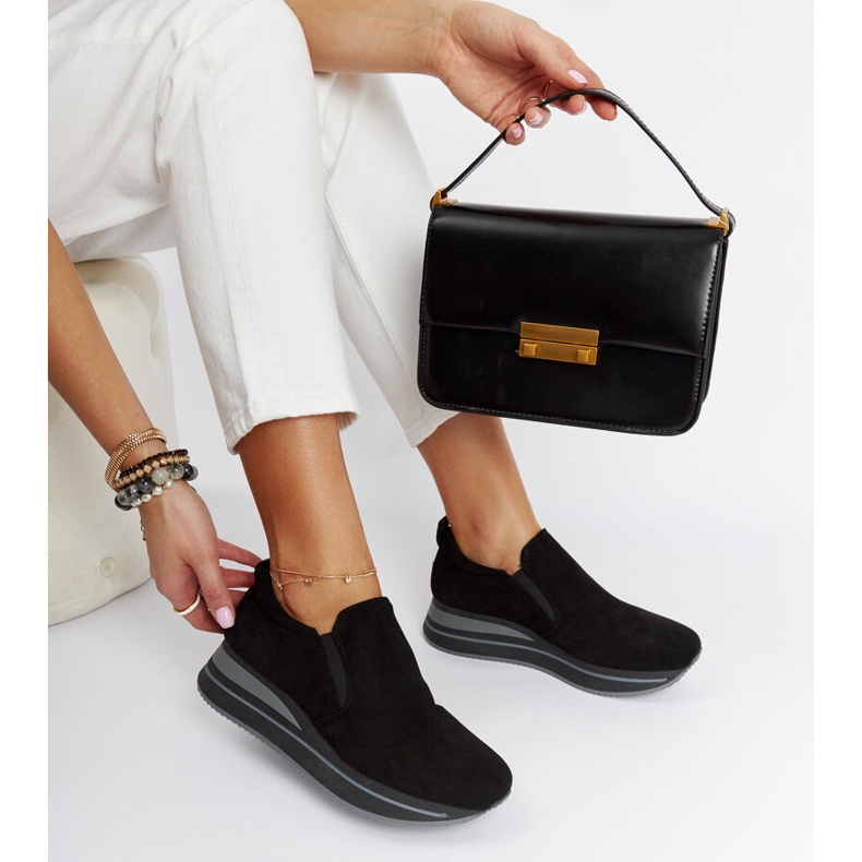 Sorte Cliffside platform sneakers 1