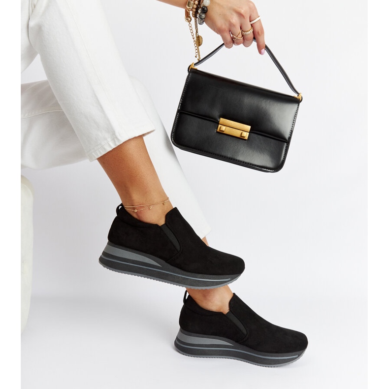 Sorte Cliffside platform sneakers 2