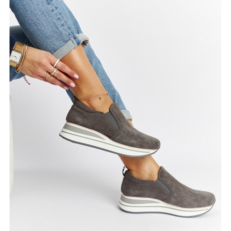 Grå Cliffside platform sneakers 1