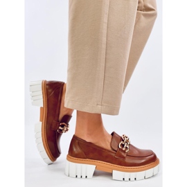 Platform loafers fra Catz Camel brun 2