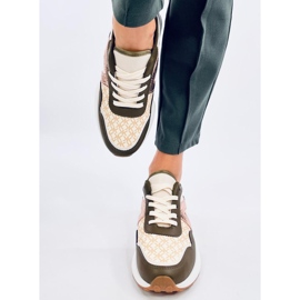 Akira grønne trænere beige 2