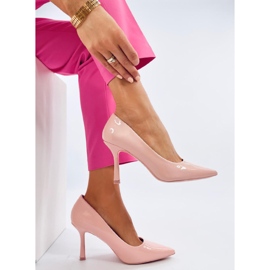 Ladd Pink lakerede høje hæle til kvinder lyserød 5