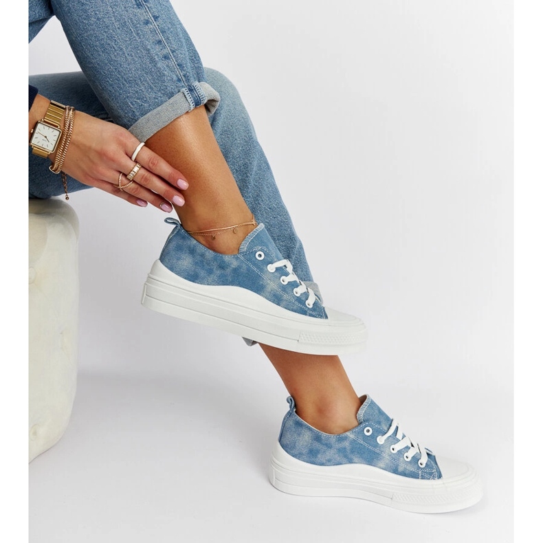Blue Blais platform sneakers blå 2