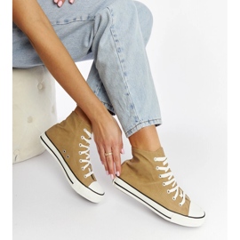 Brune high-top sneakers fra Efren beige 1