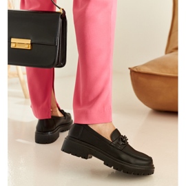 Sorte loafers med et Lyle spænde 1