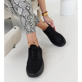 Lori sorte platformssneakers 1