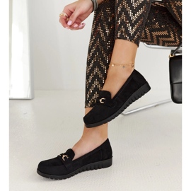 Prussia loafers i sort ruskind 2