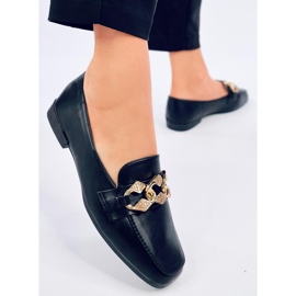 Mallow Black dame loafers sort 2