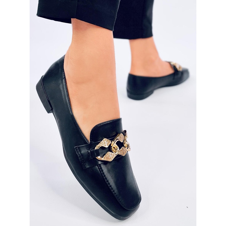 Mallow Black dame loafers sort 2