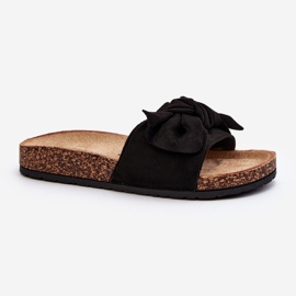 Flip-flops til kvinder med sløjfe, sort Ezephira 2