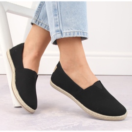 Sorte slip-on espadriller til kvinder Potocki 16308 1