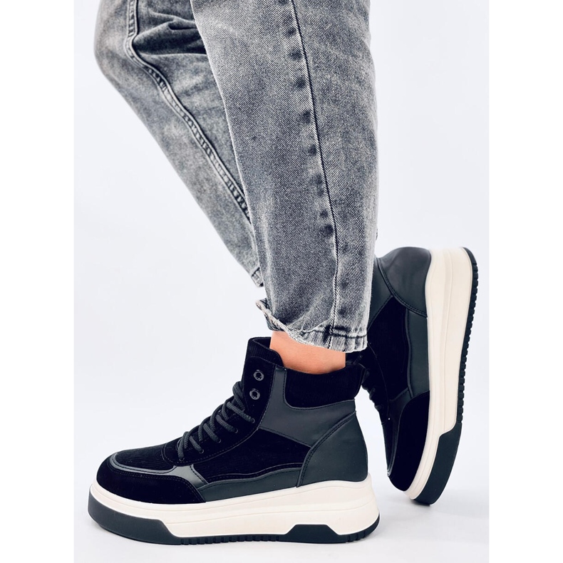 Riess Black high-top sneakers sort 2