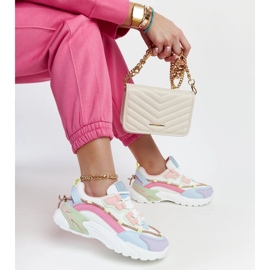 Flerfarvede platformssneakers med Rutf rhinestones flerfarvet 1