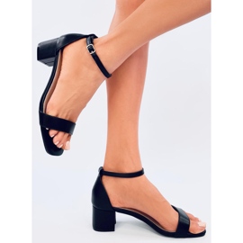 Bronx Black højhælede sandaler sort 1