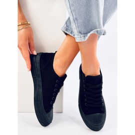 Slims sorte sneakers til kvinder 1