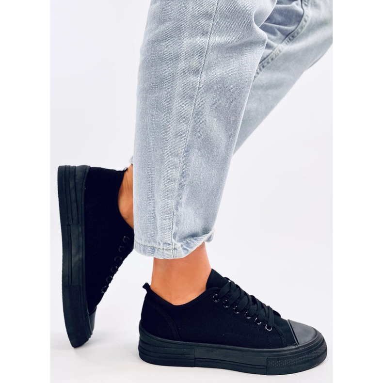 Slims sorte sneakers til kvinder 2