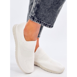 Colums Hvide strømpesneakers 1