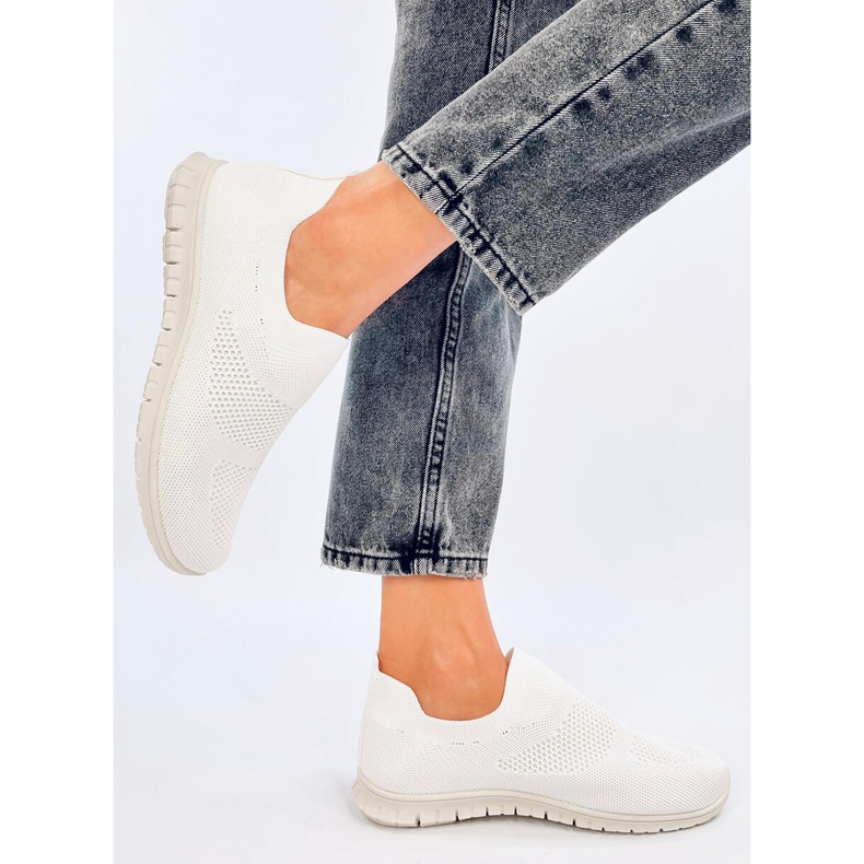 Colums Hvide strømpesneakers 2