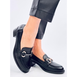 Pontei Black højhælede loafers sort 2