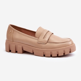 Vinceza Dame Eco Læder Mokkasiner Beige Seravisa 1
