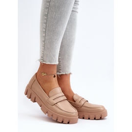 Vinceza Dame Eco Læder Mokkasiner Beige Seravisa 2