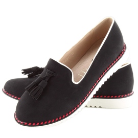 Lordsy loafers med trim 9014 Sort 2