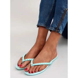 Flip-flops med DD26 blå pyramide nitter 1