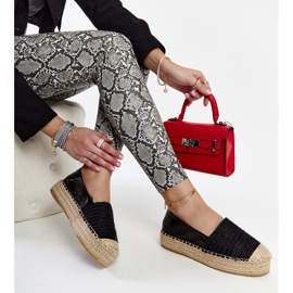 Sorte Danica platform espadriller 1