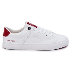 Læder herresneakers Big Star JJ174106 Hvid-Rød 1