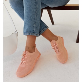 Mairago sneakers i pink stof lyserød 1