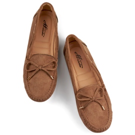 Casual damemokkasiner, ruskind, komfortable damemoccasiner beige 1