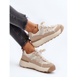 Sportssko til kvinder Sneakers Beige Phyrena 1